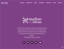 Tablet Screenshot of molinodeideas.com