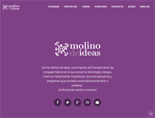 Tablet Screenshot of molinodeideas.es
